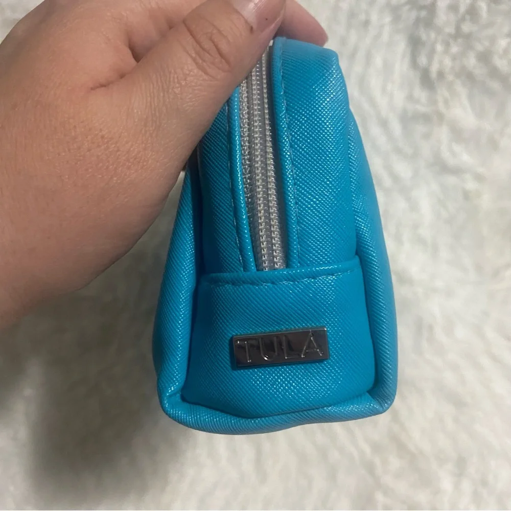 Tula Sky Blue Cosmetic Case with Tassel